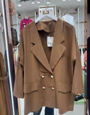 çeketli günlük takım kahve