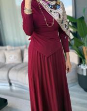 sand etek takım bordo