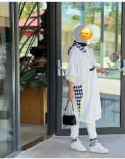 kapşonlu takım beyaz