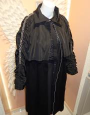 kadife  trenç siyah