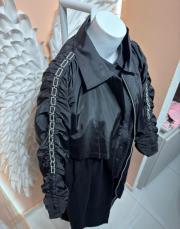 kadife  trenç siyah 5