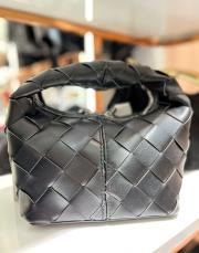 çift fermuar çanta siyah