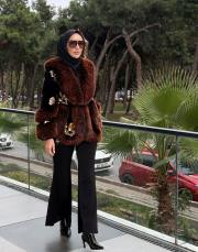 etnik desen kürk siyah/turuncu 2