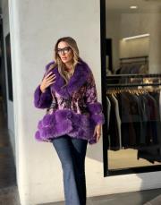 desenli kürk detay panço mor 2