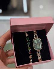 colıs saat gold yeşil