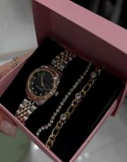 taşlı bileklik gold