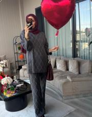 baklava desen taş takım füme 2