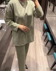 baklava desen taş takım yeşil 4