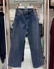 taşlı ispanyol kot lacivert