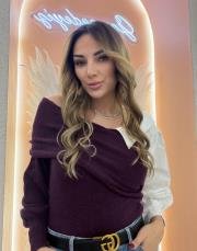 yaka detaylı triko kazak mürdüm