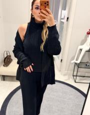 üçlü yırtıklı takım lacivert