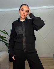 paraşüt girişli takım siyah