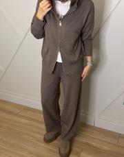 fermuarlı triko acı kahve 4