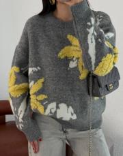 kazak benekli gri sarı