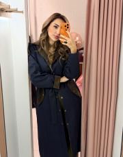 trenç maxi lacivert