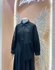 dantel etek takım siyah 2