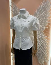 dantel etek gömlek takım siyah beyaz 3