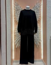 şerit taşlı takım siyah