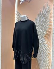 şerit taşlı takım siyah 2