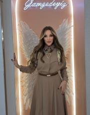 gömlek takım etek vizon