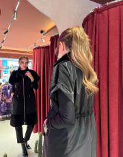 kürk detay yelek siyah 3