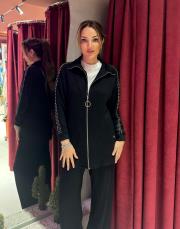 kolları taş takım siyah