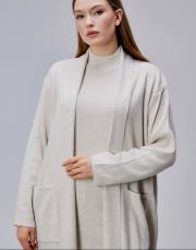 üçlü triko takım krem