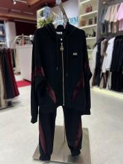 kadife detay takım siyah