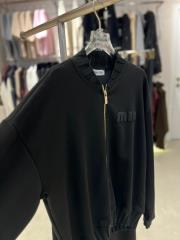 triko detay fermuarlı takım siyah 2