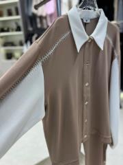 yakalı takım bej 2