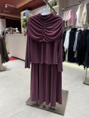 drape etekli takım bordo 2