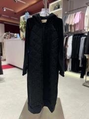 kadife detaylı kapitone kap siyah