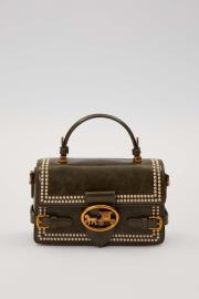 kemer görünümlü el çantası haki