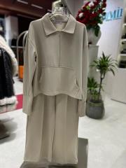 cepli fermuar takım bej