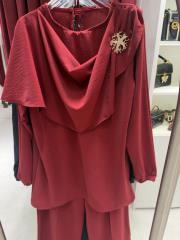 broş detay takım bordo 2