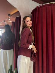 belden oturtmalı gömlrk bordo 2