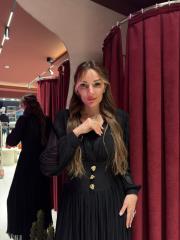 bel detay şık elbise siyah 2