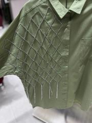 baklava taş detay gömlek haki 2