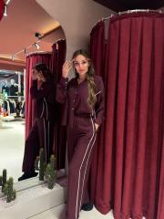 yan şerit takım bordo 3