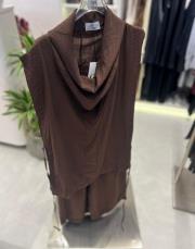 tarz kısa kol takım kahve