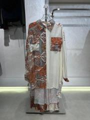 keten takım desenli ekru