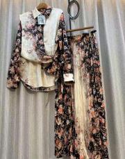 çiçek desenli ithal renkli krem 4