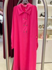 minimal elbise pembe