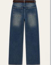 kemerli kot pantolon lacivert 3