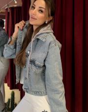 kapüşonlu kot ceket kot 2