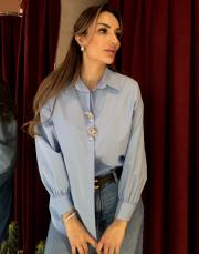 broş gömlek bebe mavi