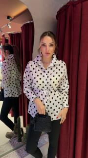 puantiye gömlek beyaz 2