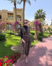 zebra desen pareo kahve