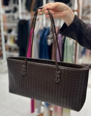 dikdörtgen kol çantası acı kahve