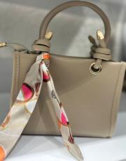 flar kare çanta bej